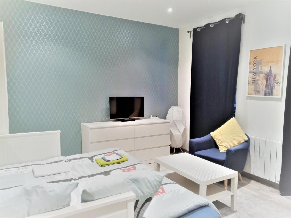 Appartement Proche Centre Ville, Gare Et Autoroute 믈룅 외부 사진